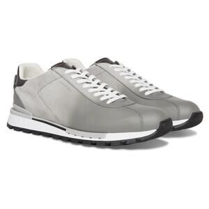 Berluti Fast Track Torino NWB Sneakers EU 40 FR 6 US 7 Light Grey Suede Leather